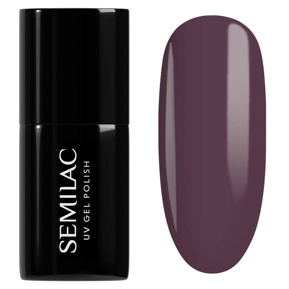 Semilac UV Nail Polish 029 Espresso 7ml Black White Collection