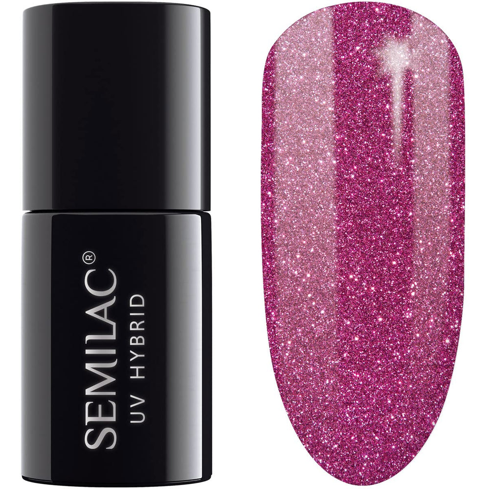 UV nail polish Semilac Hybrid 400 Rusty Red 7ml, Tastes of Fall collection