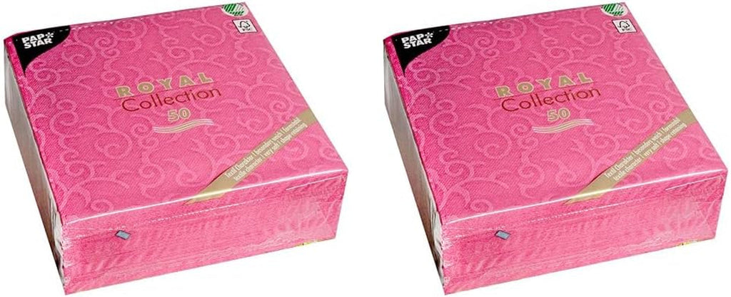 Papstar, 50 de șervețele "ROYAL Collection" 1/4 fold 40 Cm X 40 Cm nectarină "Casali", #84878