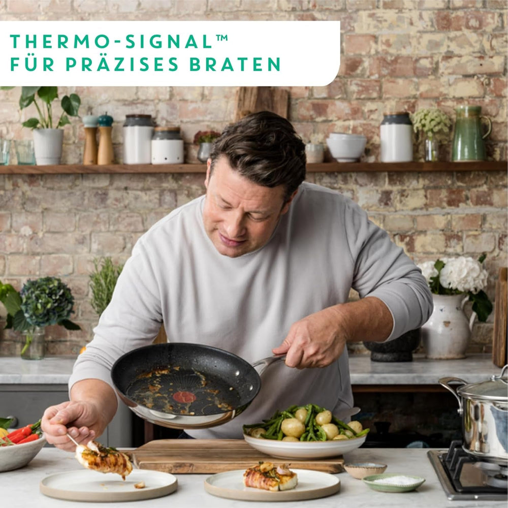 Tefal Jamie Oliver Cook'S Direct, antiaderentă, potrivită pentru inducție, rezistentă la cuptor Oale si Tigai Naty Shop