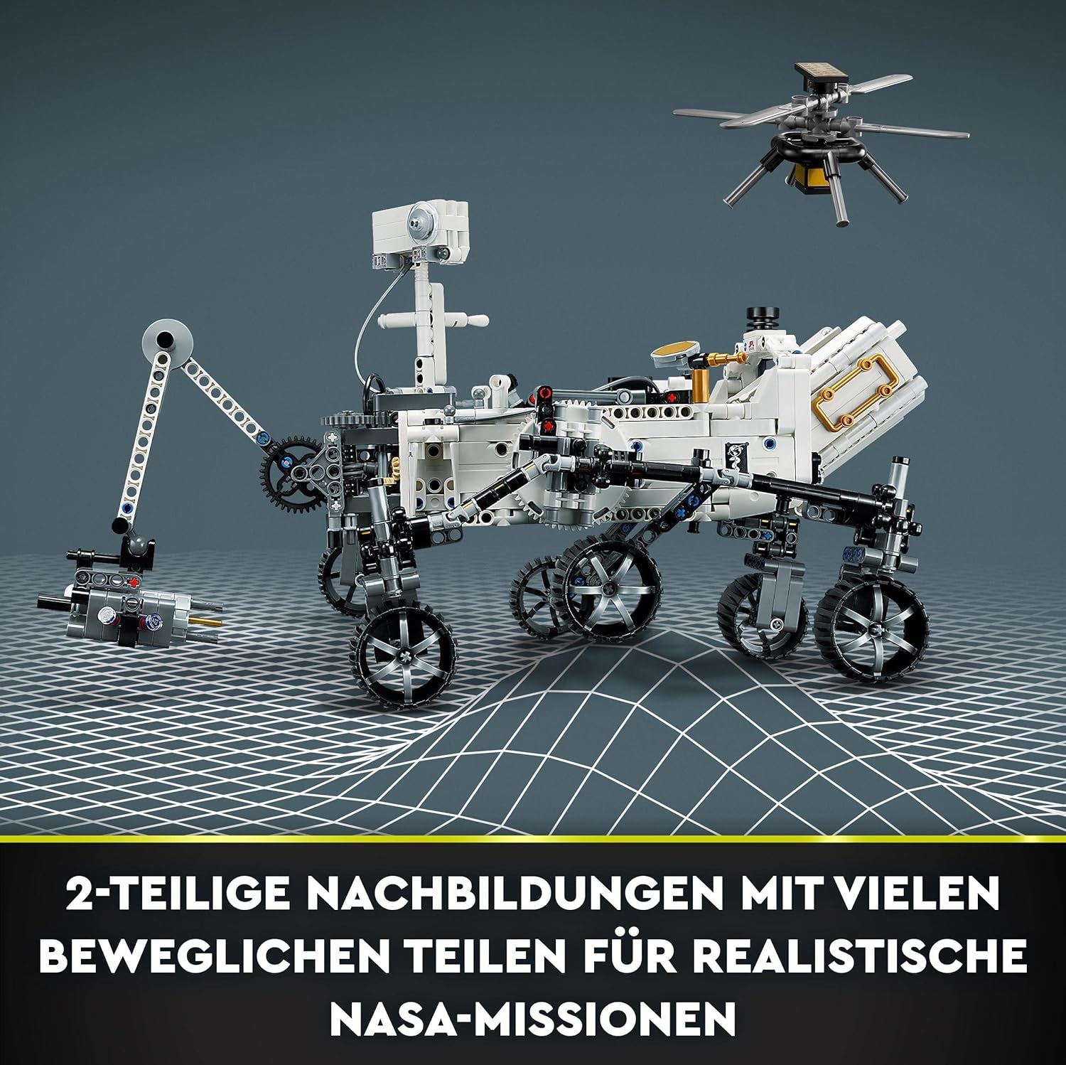 LEGO Space Toy Set 42158 Technic NASA Mars Rover Perserverance with Ar App, Science Building Toy for Girls and Boys 10+ Building Sets Besuche den LEGO-Store