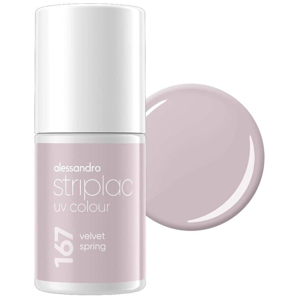Oja UV alessandro Striplac Classic Rosy Wind – Delicată și de lungă durată – Îndepărtare ușoară datorită tehnologiei de îndepărtare peel-off – Vegană și cruelty-free – 8 ml