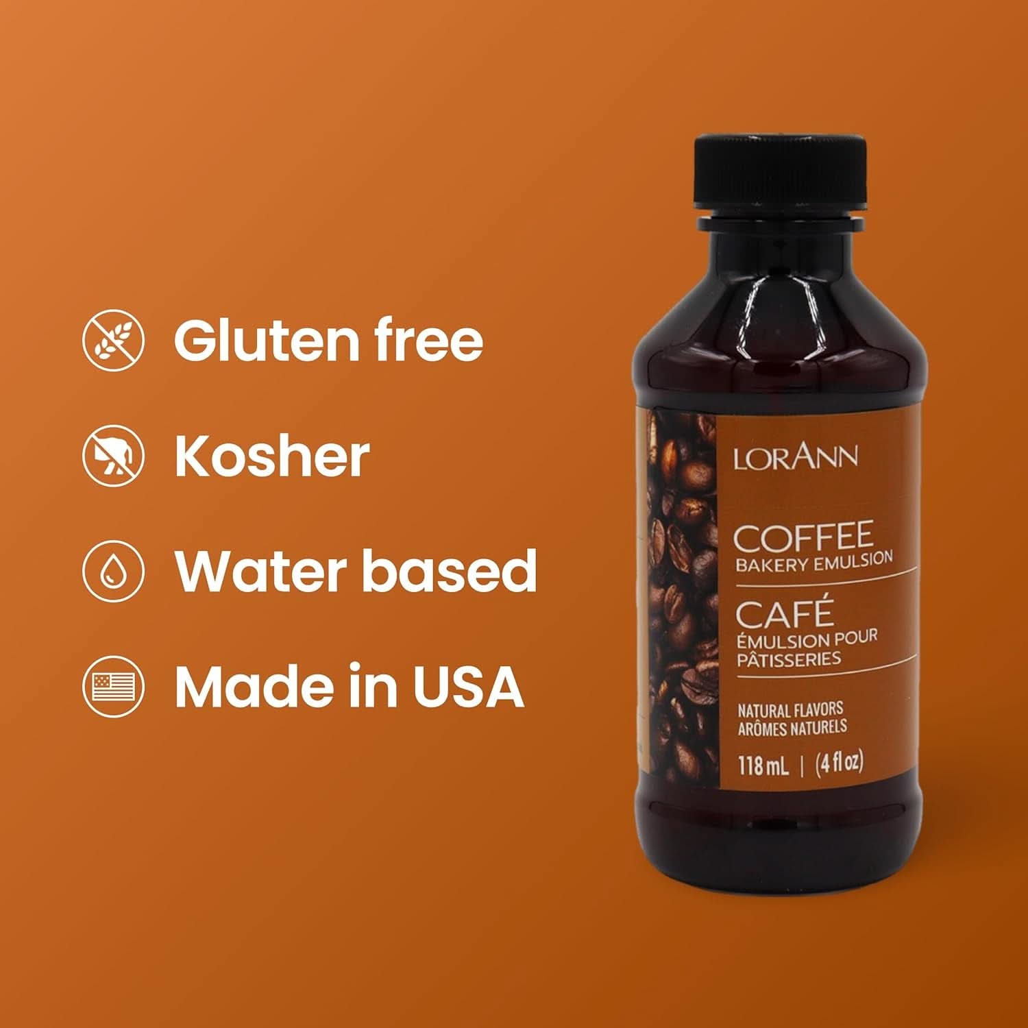 LorAnn, Emulsion with Coffee flavor, 118 ml Aromas Naty Shop