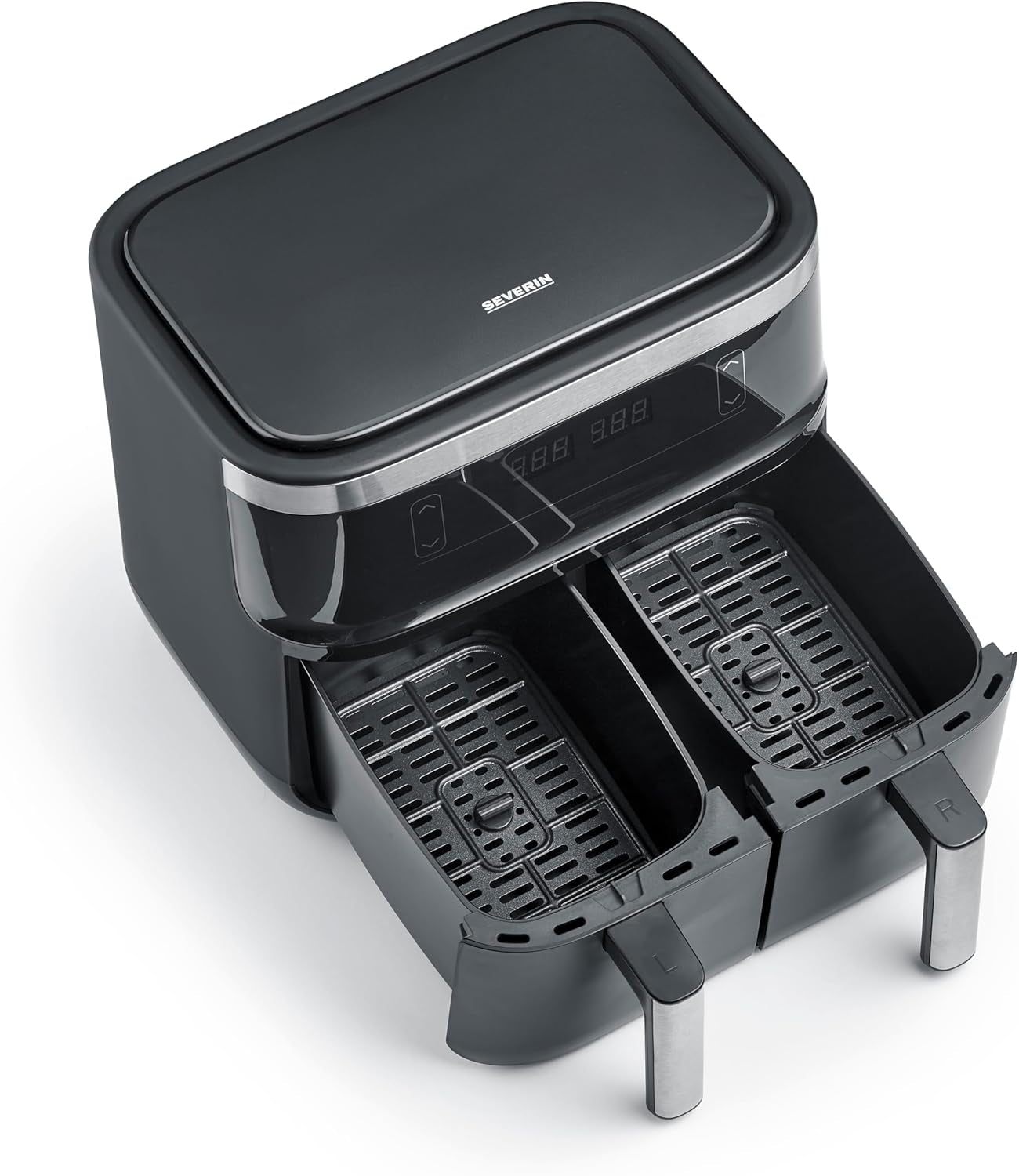 SEVERIN Double hot air fryer with cooking chamber 2 X 3.8 L, 8 automatic programs Appliances Naty Shop