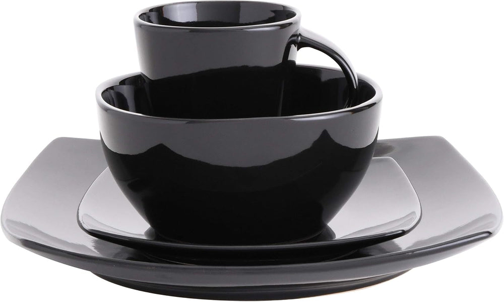 Set de veselă din ceramică cu smalț reactiv pentru 4 persoane, 16 bucăți Seturi vesela masa Naty Shop