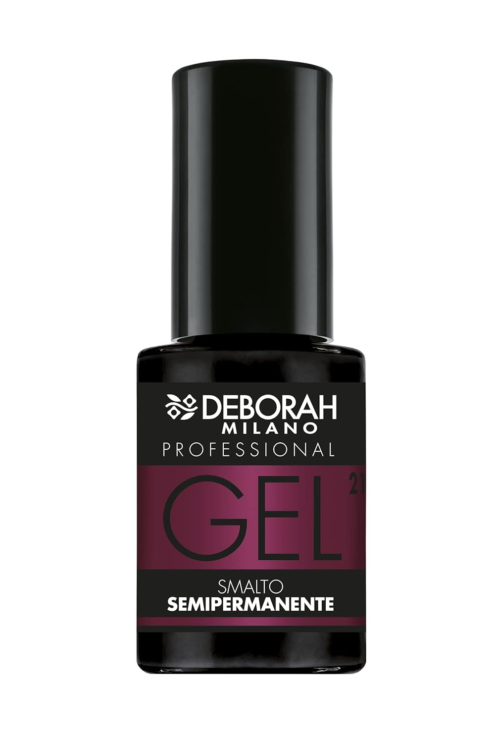 Milano Professional semi-permanent nail polish, no. 21 Burgundy, volumizing effect, long-lasting, for intense and glossy nails, 4.5 ml