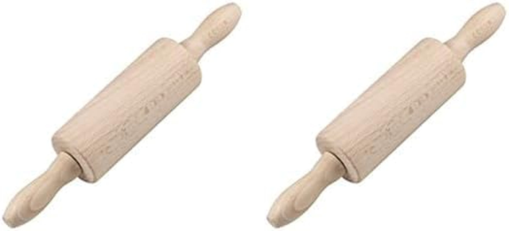 31526 Teigrolle Mini, Holz, 23.5 x 4.5 x 4.5 cm (Packung mit 2)