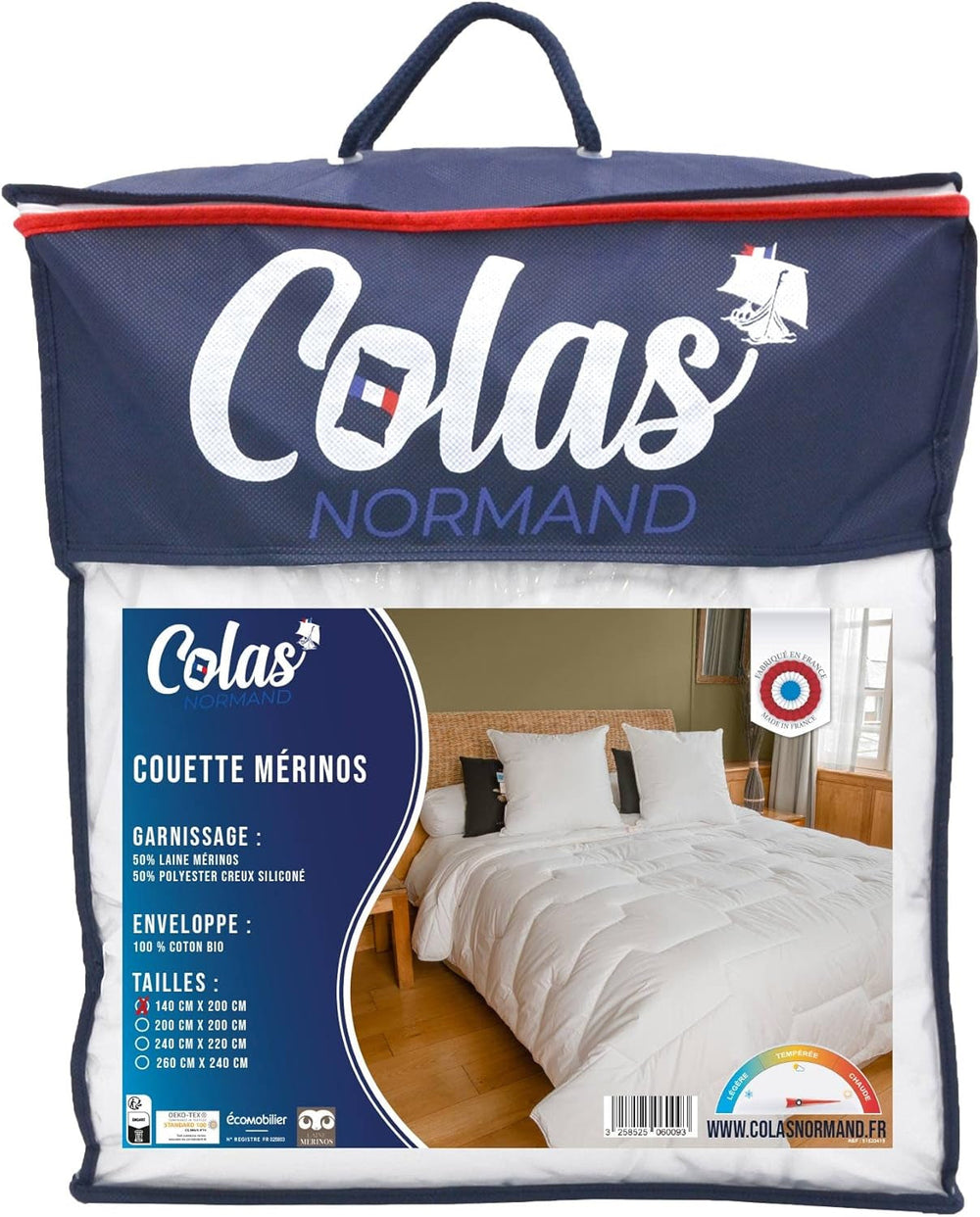 Quilt 140 X 200 Cm | Organic cotton and Merino wool | Warm Machine washable at 30 °C Duvets and quilts Naty Shop Default title