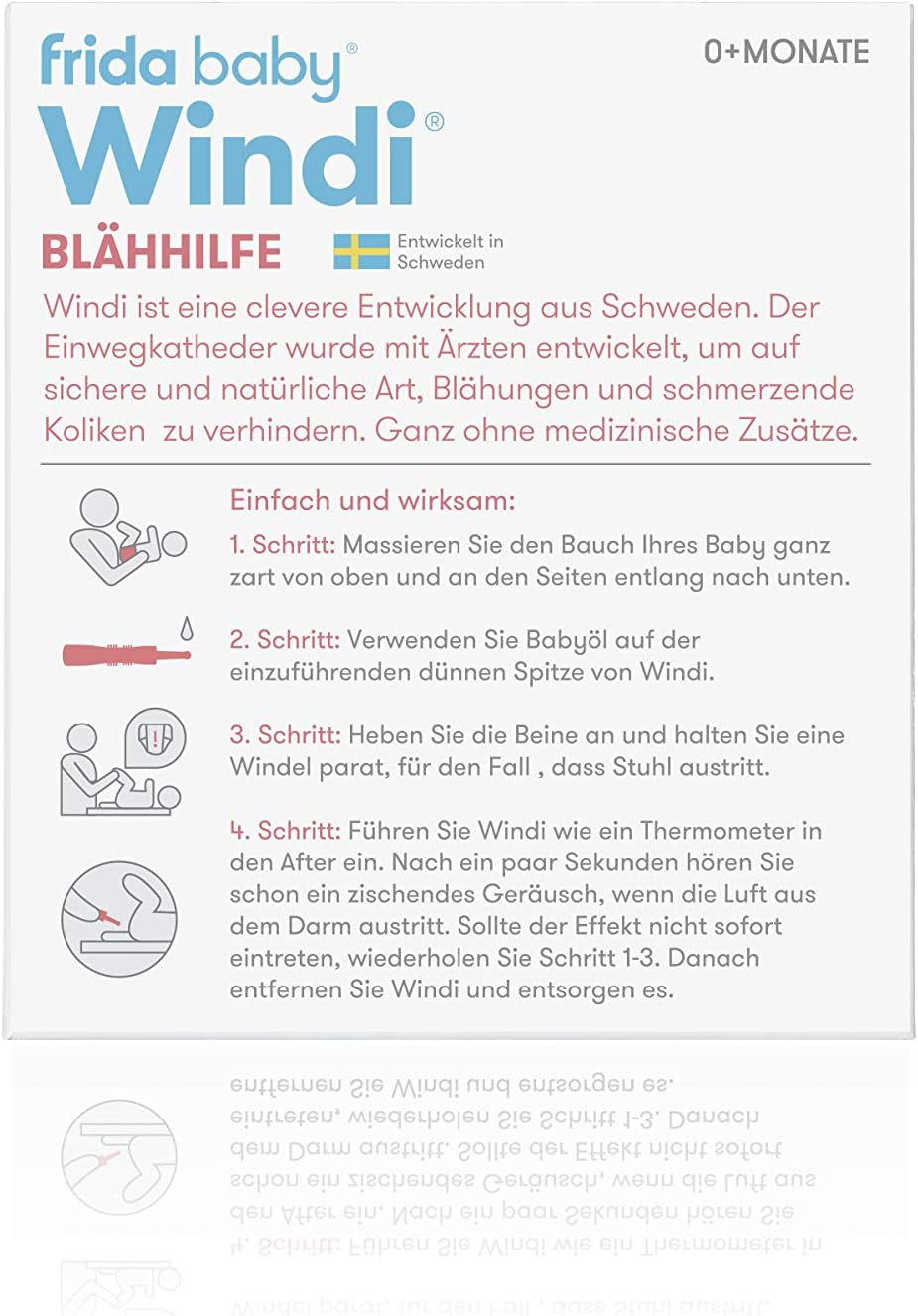 Fridababy Windi Gas Relief for Babies from 0 Months 10 Pieces Disposable Catheters Natural Gas Relief 20437