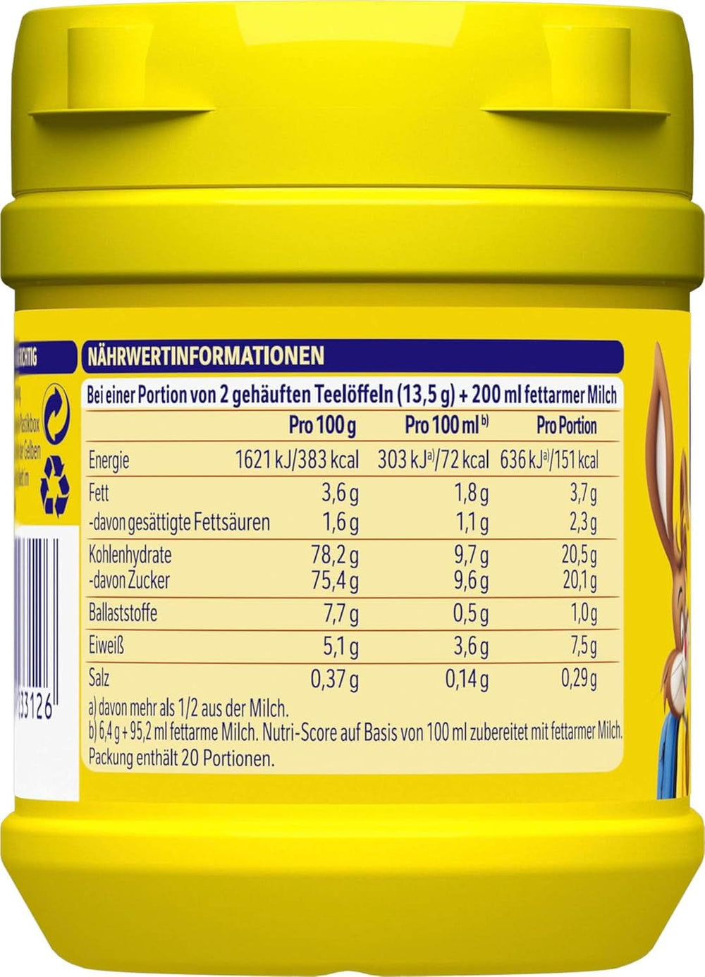 Nestlé Cacao powder for drinks, for mixing in milk, 1 package of 280 grams Cacao and Hot Chocolate Naty Shop