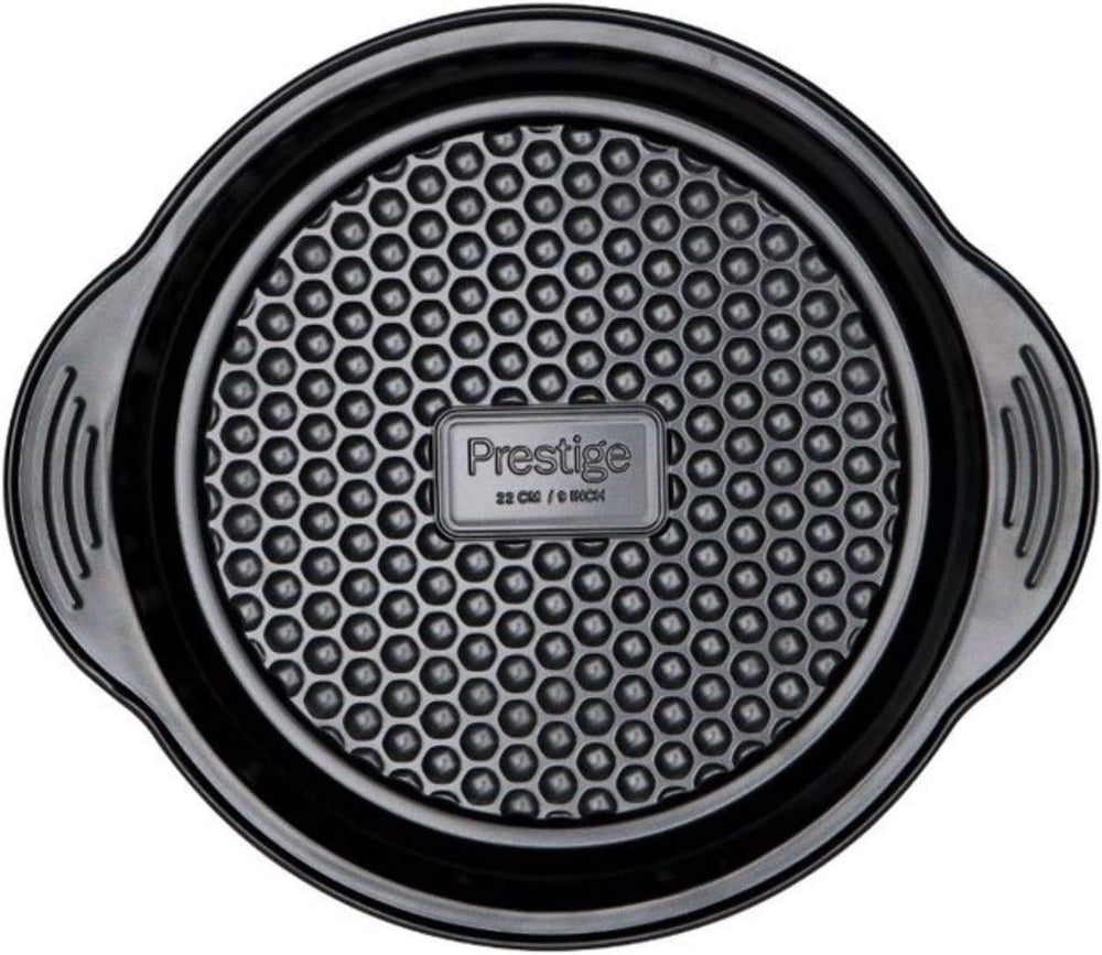 Prestige 48227 Aerolift Muffin Zinn, Carbon Steel, Schwarz Molds and baking trays Naty Shop 23Cm Rund Kuchenform