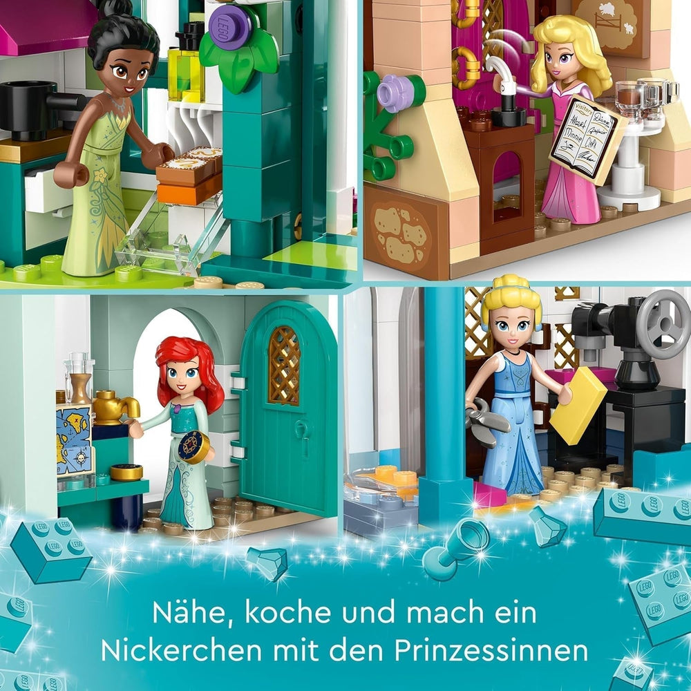LEGO Disney Princess: Disney Princess Adventure Market, toy house with 4 dolls including Cinderella and Ariel, Playset with treasure map, gift for girls and boys from 6 years 43246 Building sets Besuche den LEGO-Store