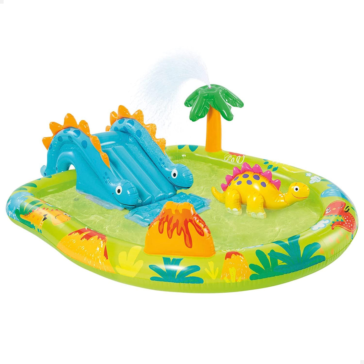 Loc de joacă gonflabil Intex 57166NP cu dinozauri mici, multicolor