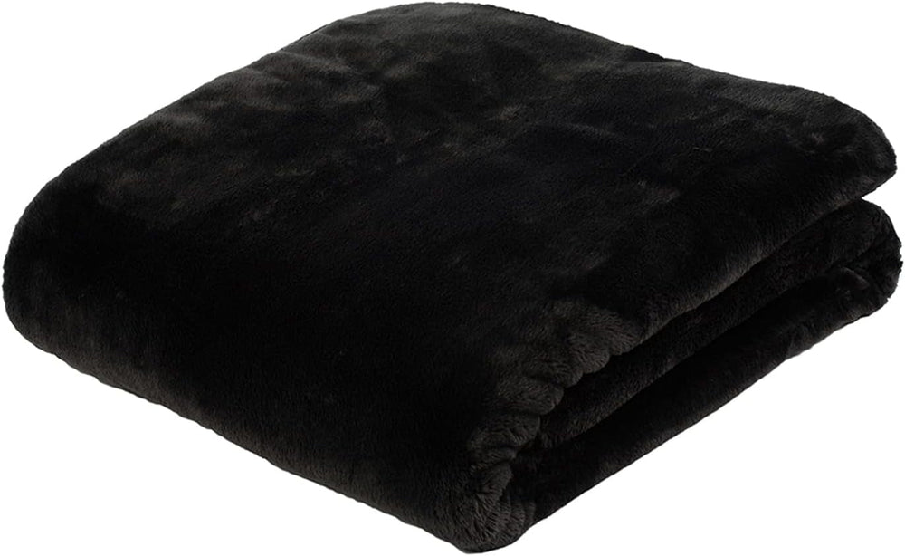 Gözze - Comfortable Blanket Premium Cashmere-Feeling, 500 G/M², 180 X 220 Cm - mustard Beds and Blankets Besuche den GÃ¶zze-Store Black 130 X 170 Cm