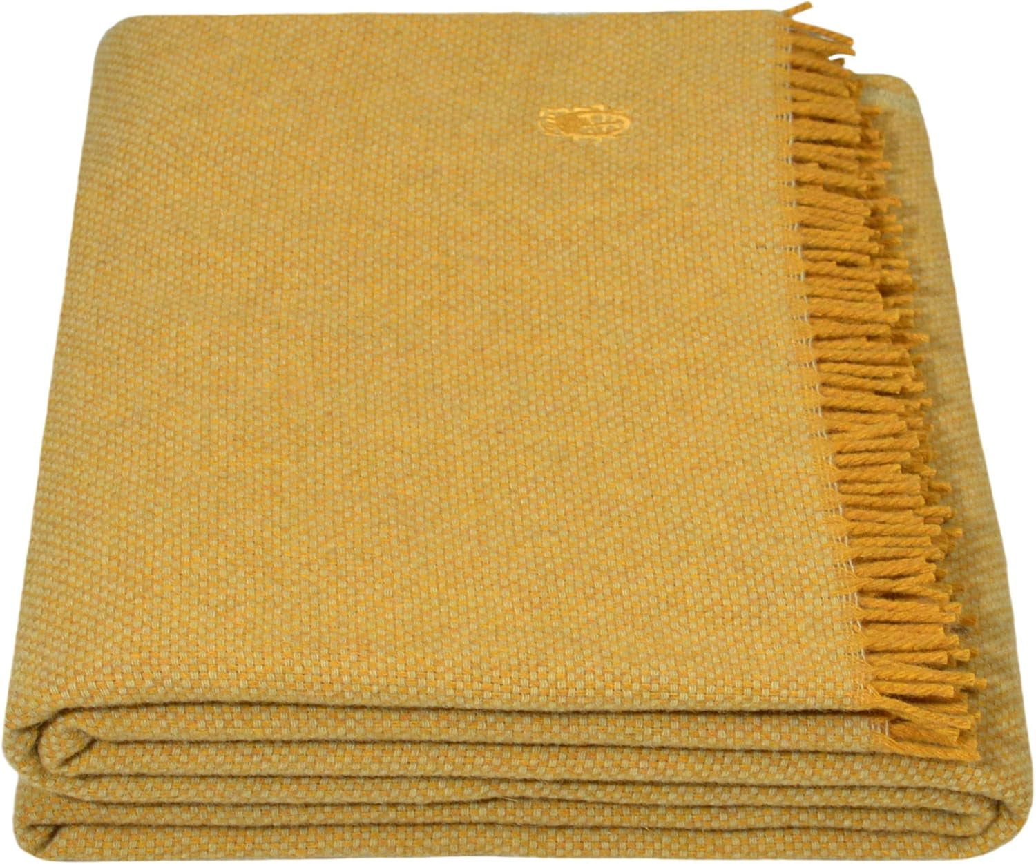 Must Relax Blanket - Wool blanket - High quality pure new wool plaid with fringes - 130X190 Cm - 310 Rose - From "Zoeppritz since 1828" Beds and Blankets 'zoeppritz since 1828' 160 Curry 130X190Cm