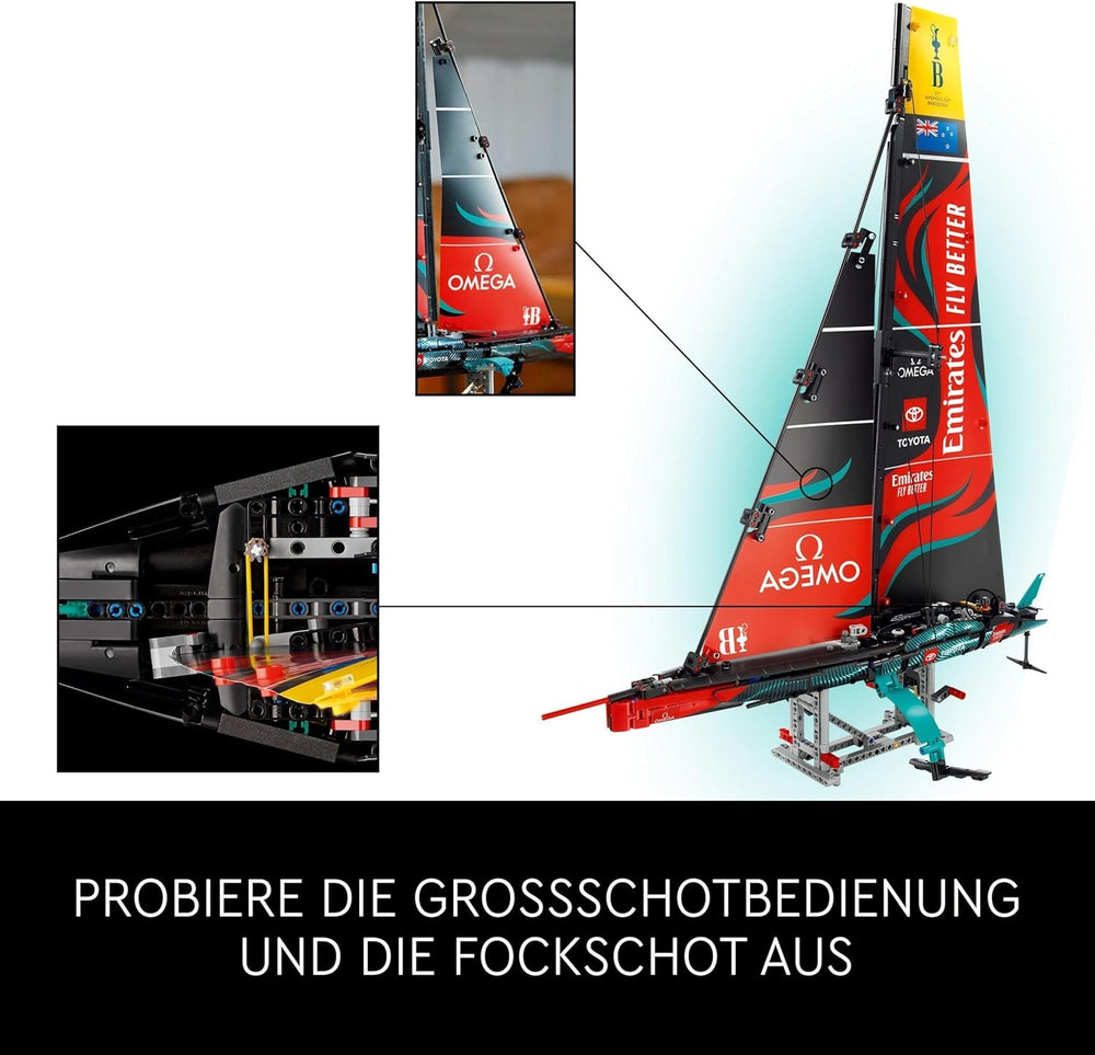 LEGO Technic Emirates Team New Zealand AC75 Racing Yacht Adult Sailboat Building Kit Gift for Men and Women Creative and Relaxing Activity 42174 Building Sets Besuche den LEGO-Store