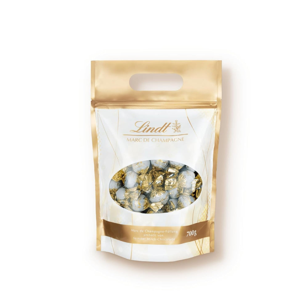 Lindt Marc De Champagne 56 whole milk chocolates with refined fillings containing alcohol 70 grams Naty Shop Chocolates
