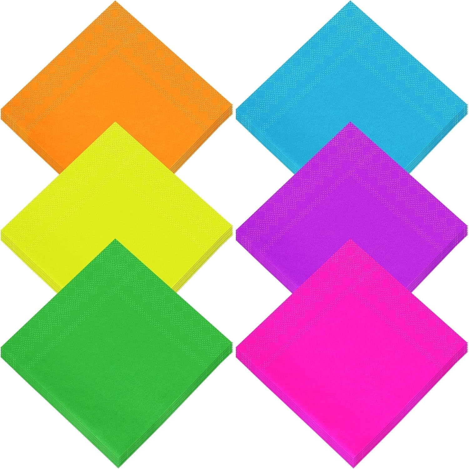 120 buc șervețele cocktail șervețele de hârtie 2 straturi accesorii pentru petreceri, 6 culori