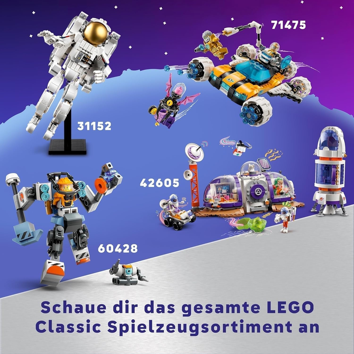 LEGO Classic Creative Space Planets Solar System Building Model for Kids Space Toy with Rocket Spaceship Planets and Aliens Gift for Children 5 Years Old Boys and Girls 11037 Building Sets Beuche den LEGO-Store