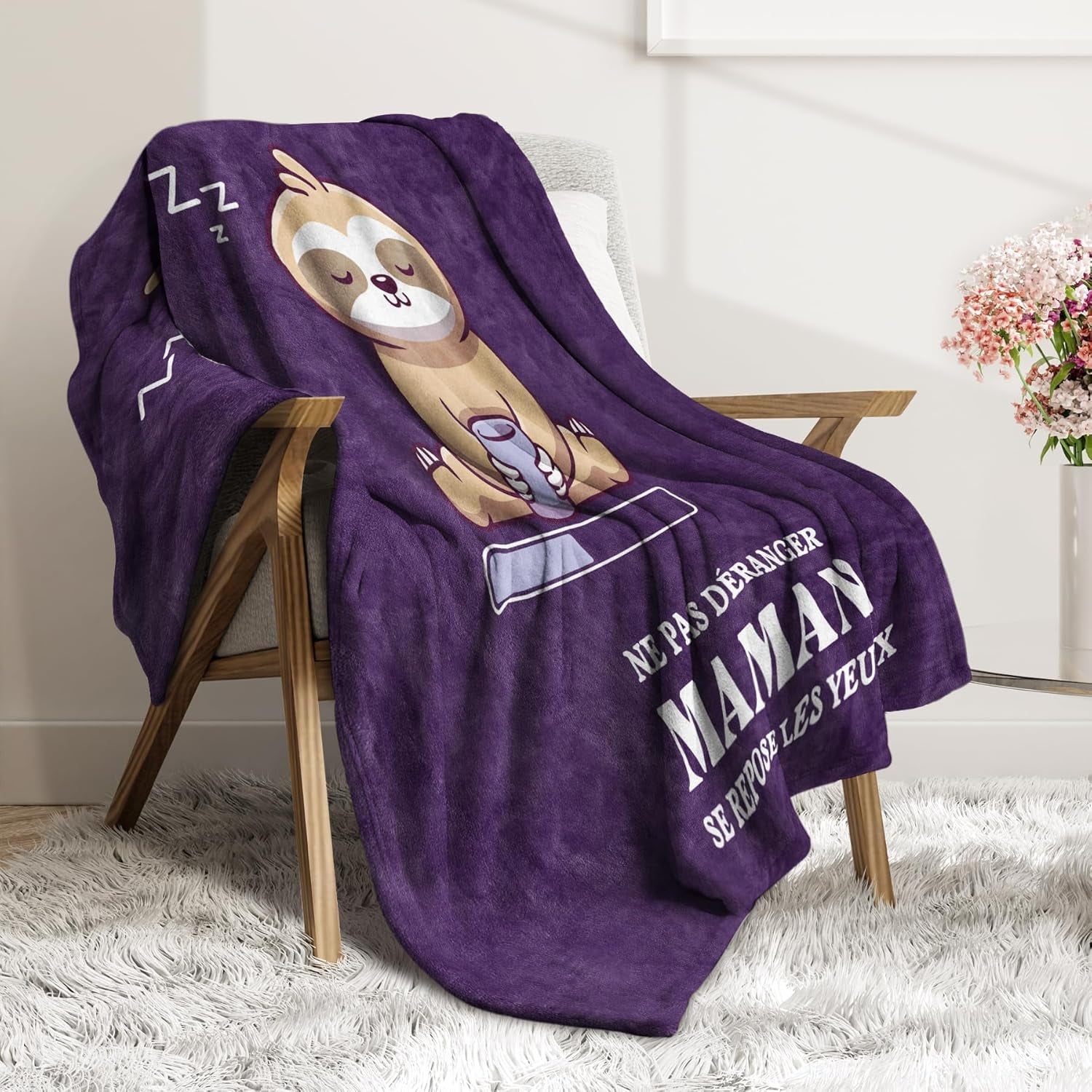 Niyewsor Birthday gift, For mom, Fleece blanket, Gift for mom, Mother's Day and Christmas gift idea for mom Niyewsor Beds and Blankets