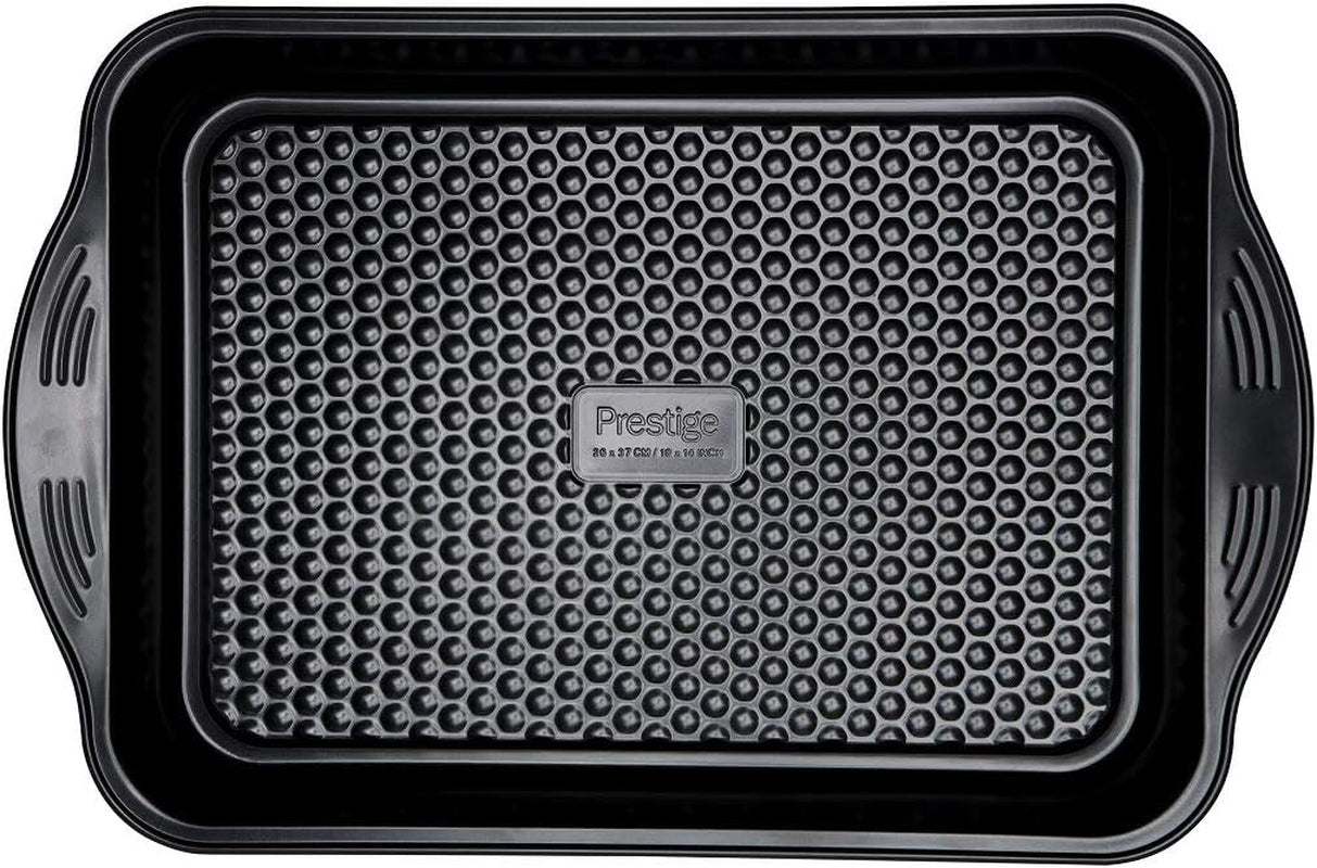 Prestige 48227 Aerolift Muffin Zinn, Carbon Steel, Schwarz Molds and baking trays Naty Shop Groß Auflaufform