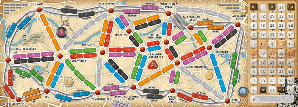 Days of Wonder, Ticket to Ride: Berlin, family game, board game, 2-4 players, ages 8+, 10-15 minutes, German