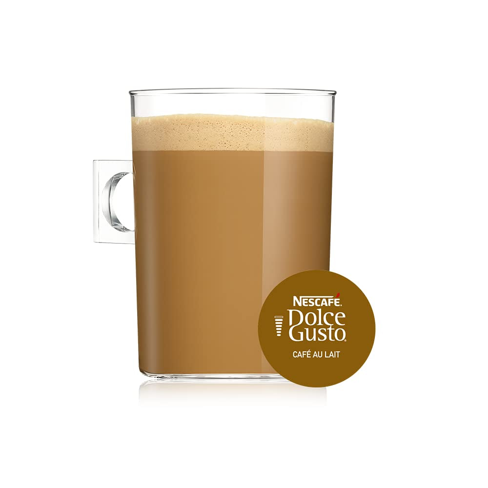 NESCAFÉ Dolce Gusto Café au Lait 96 Kaffeekapseln (ausgewählte Robusta Bohnen & Dallmayr Prodomo