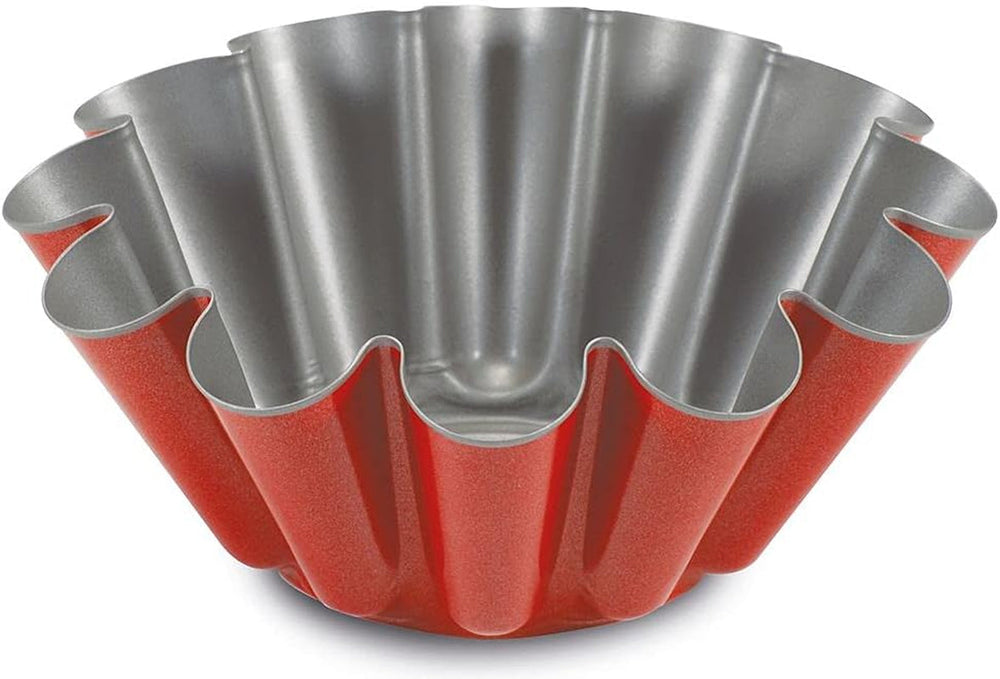 52022HGNA Rossana 2.0, pudding mold 22 cm, steel with non-stick coating, color red/grey, stainless steel Baking molds and trays Naty Shop
