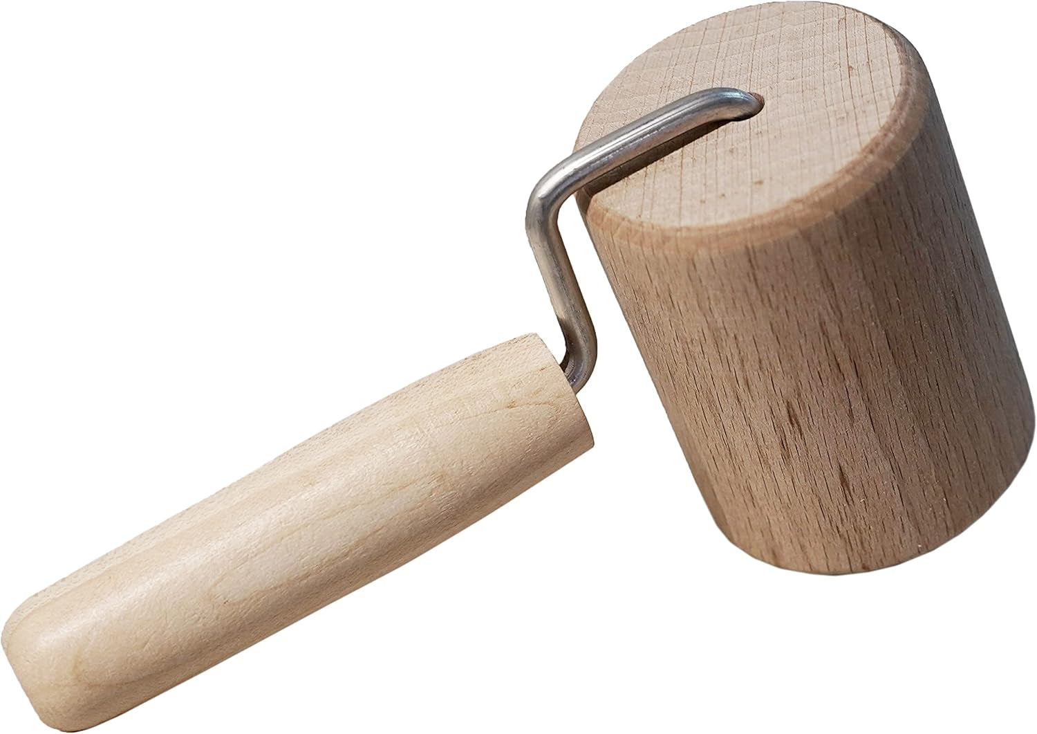 Chinchilla® Backblechroller/Teigroller zylindrisch aus Buchenholz | Der stable Helper für die Küche | Made in Germany | Nachhaltige Qualität aus Deutschland | 18 x 5 cm