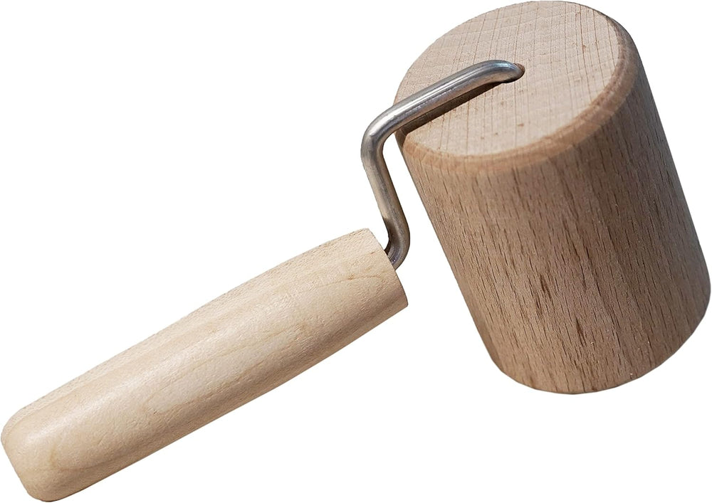 Chinchilla® Backblechroller/Teigroller zylindrisch aus Buchenholz | Der stable Helper für die Küche | Made in Germany | Nachhaltige Qualität aus Deutschland | 18 x 5 cm