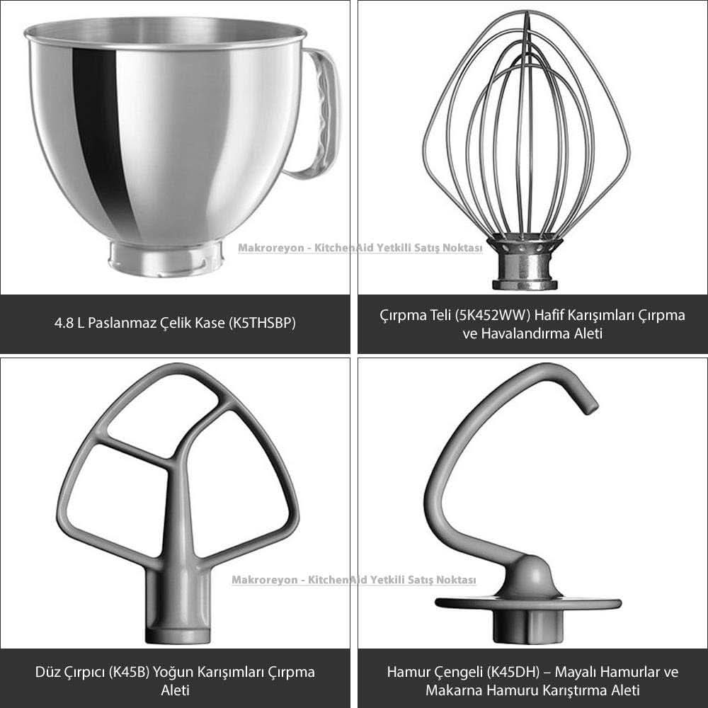 KitchenAid Artisan 5KSM125EER bowl mixer, 300W, 4.8L Naty Shop