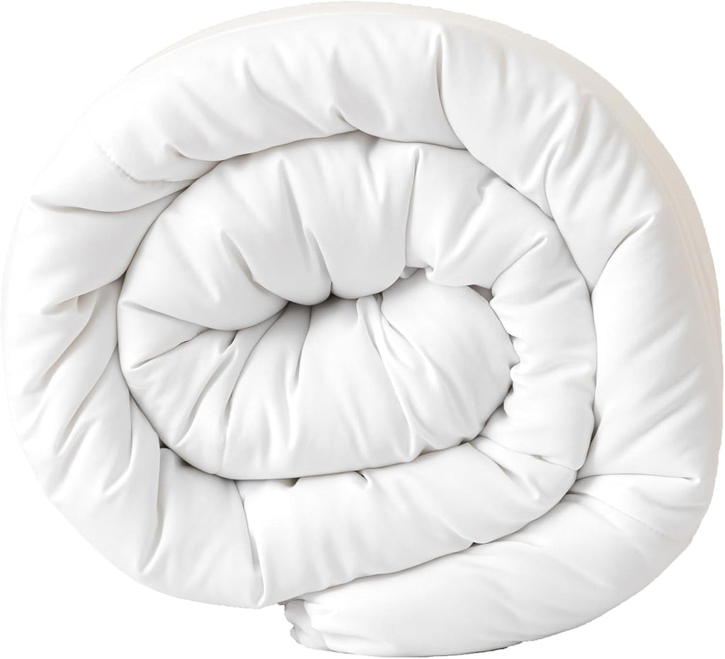 Good Nite Double Duvet, 4.5 Tog, Summer Duvet, Double Duvet, White, Quilt, Poliester, Soft And Lightweight And Machine Washable With Corner Bands (Double Bed 200 X 200 Cm) Plapumi si pilote Naty Shop 10.5 Tog Single 135Ã-200Cm