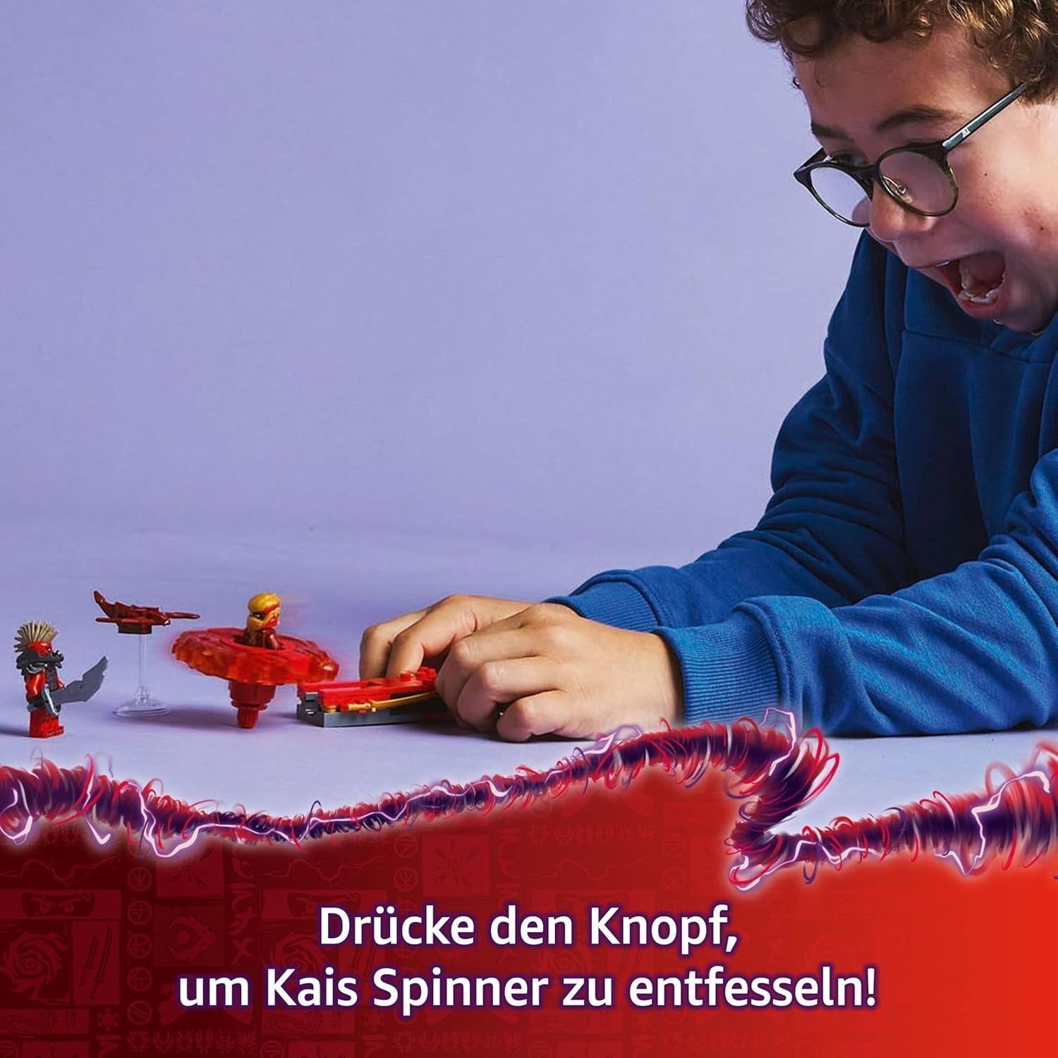 LEGO NINJAGO Kai's Dragon Spinjitzu Spinner - Action Ninja Toy with 2 Minifigures - Small Playset for Kids - Gift Idea for Boys and Girls 6 Years and Up 71823 Building Sets Besuche den LEGO-Store