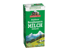 Berchtesgadener Land Haltbare Bergbauern-Milch, 1.5% Fett, 12er Pack (12 x 1 l)