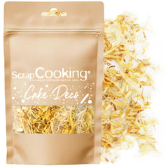 ScrapCooking - Dried Marigolds 3.5g - Edible Flowers - Food Decorations for Baking - For Desserts, Cakes, Tarts, Muffins - Christmas, Spring, Birthday - Golden Yellow - 7471