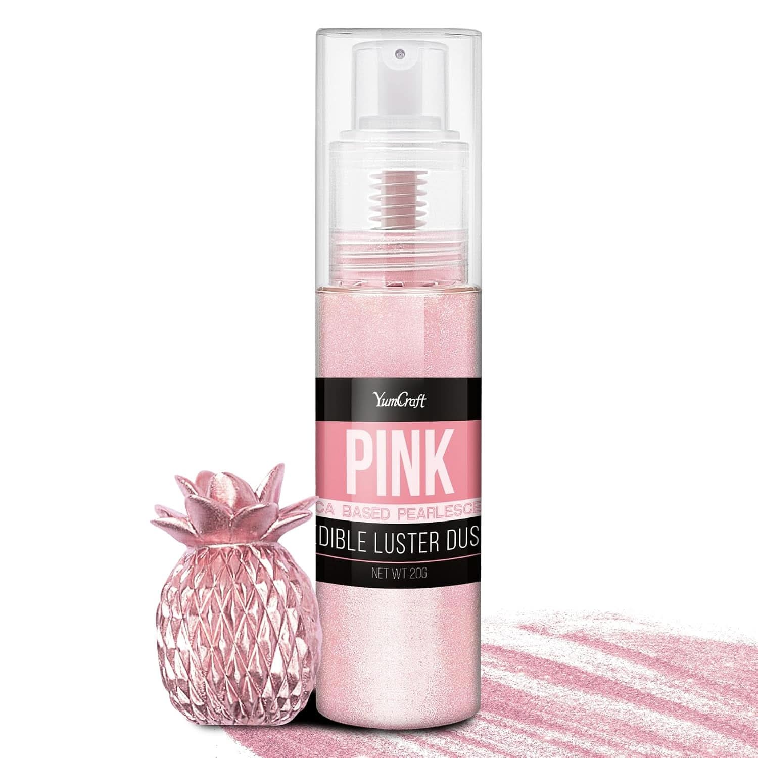 Edible glitter spray, 20 grams Naty Shop Pink