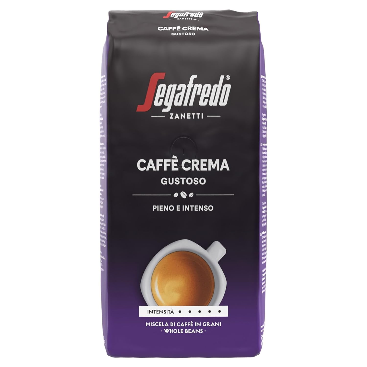 Segafredo Zanetti Intermezzo - boabe întregi (pachet de 1 kg) Naty Shop Crema Gustoso 1 Kg