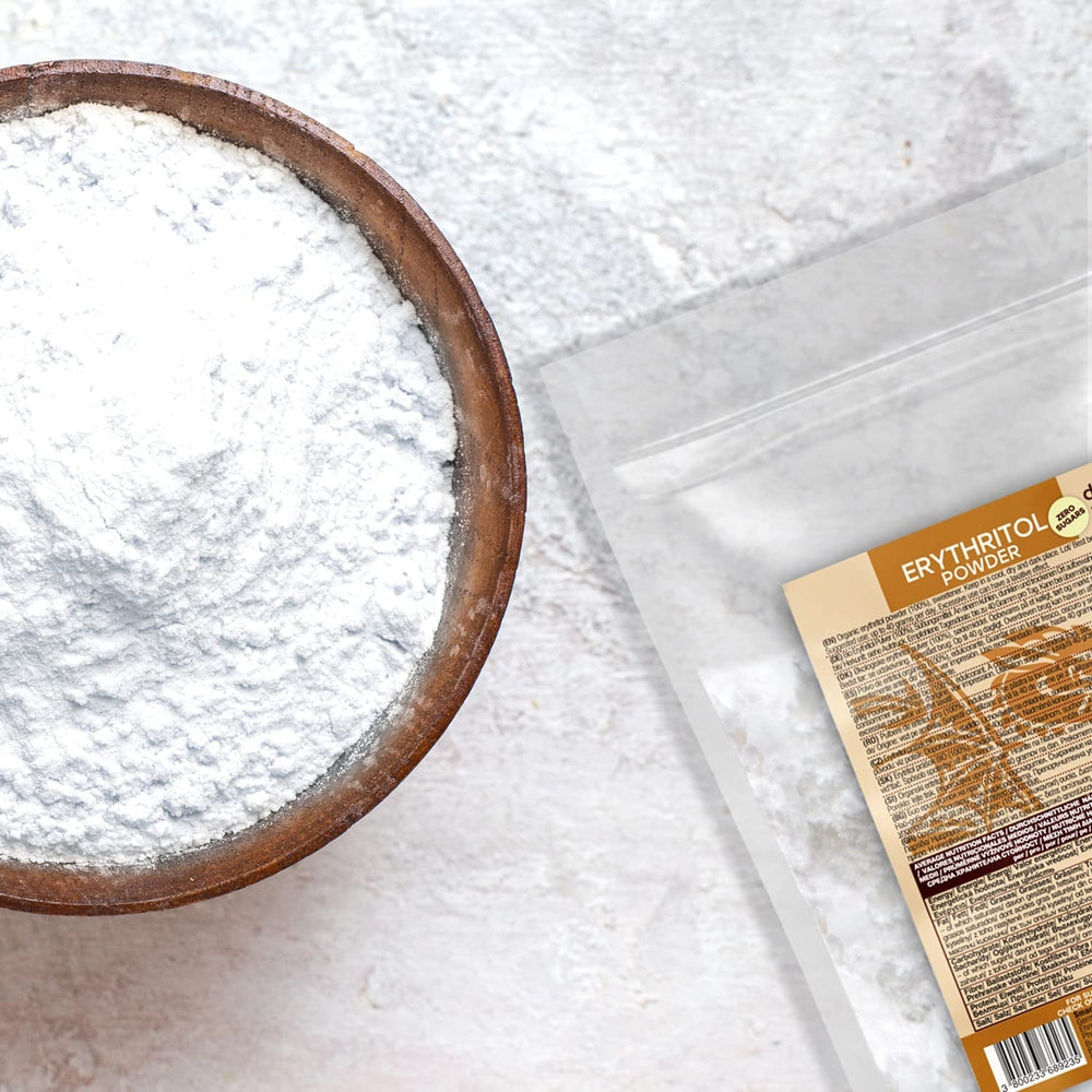 Bio Erythrit - Powder, 100% Bio, Vegan, Null Kalorien-1Kg Sweeteners Naty Shop