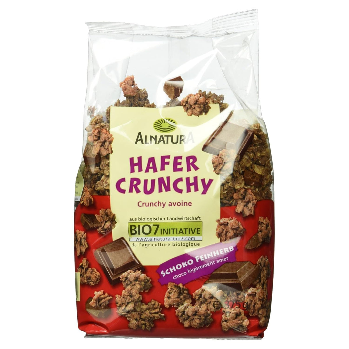 Crispy oat cakes with organic chocolate, 375g