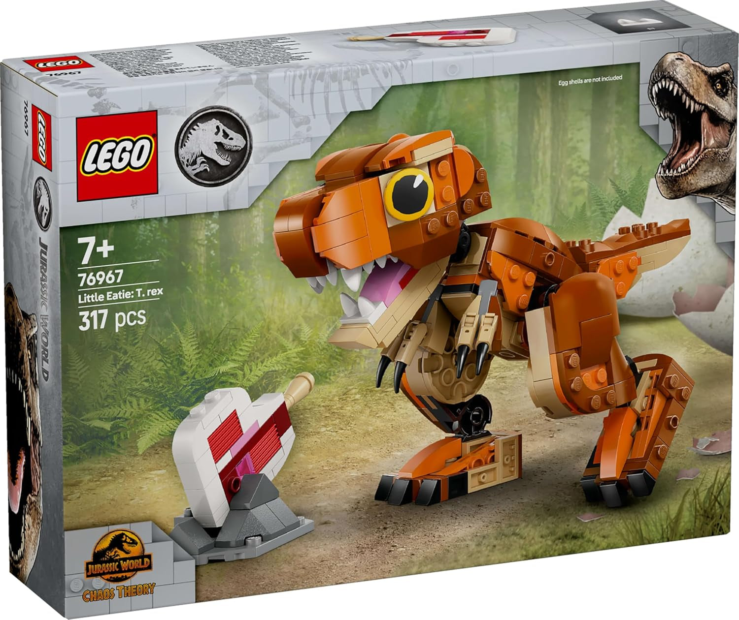 LEGO Jurassic World Little Eatie: T.Rex Building Toy for Boys and Girls 7 Years Old Dinosaur Building Set Children's Gift Model with Movable Mouth, Head and Tail 76967 Building Sets Besuche den LEGO-Store