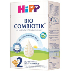 HiPP 2 Organic Combiotik (4 x 600g), follow-on milk after 6 months, with starch, natural cultures of lactic acid, GOS, Omega-3 (DHA, ALA), of the best organic quality