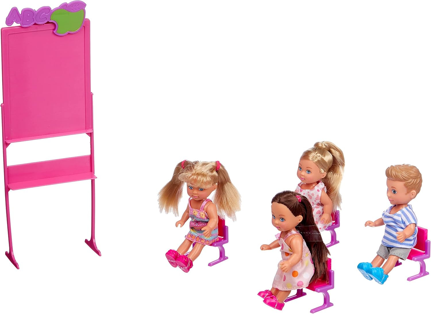 Simba - Păpușa Steffi Love Școlăriță – Păpușă 29 cm – Imagine și Accesorii + 4 Elevi – 105730472002