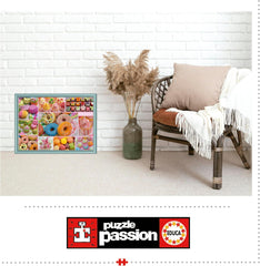 Educa - Puzzle de 500 de piese pentru adulti | Colaj de bomboane. Dimensiuni: 48 X 34 cm. Include lipiciul de puzzle Fixpuzzle. Pentru 11 ani (19904) Puzzle Naty Shop