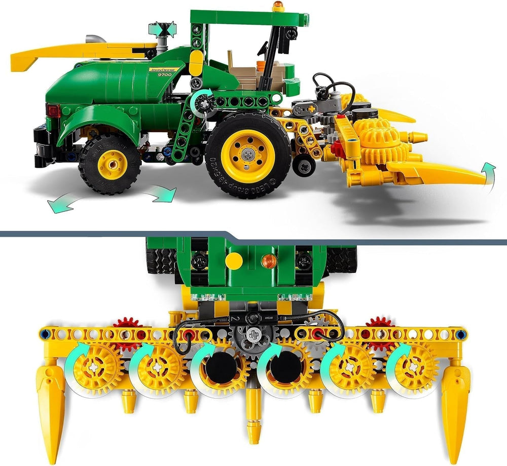 LEGO Technic John Deere 9700 Forage Harvester Kids Toy Tractor Farm Set Vehicle Model with Realistic Functions Gift for Boys and Girls 9 Years Old 42168 Building Sets Besuche den LEGO-Store