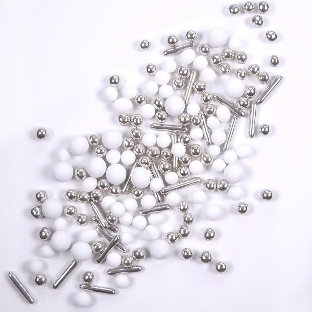 Streusel Hero Chocolate Mix Silver White Sprinkles, 40 grame Naty Shop