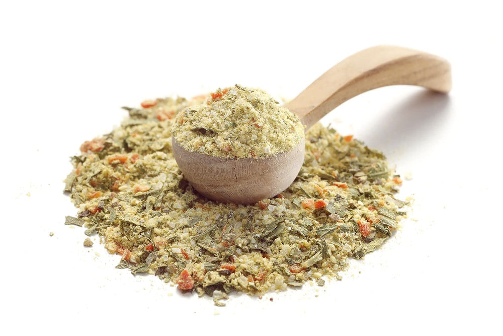 Ankerkraut Gemüsebrühe, ohne Gemsckverstärker, ohne Zucker, 90g in cork glass, Mischung würzender Ingredient für Brühe