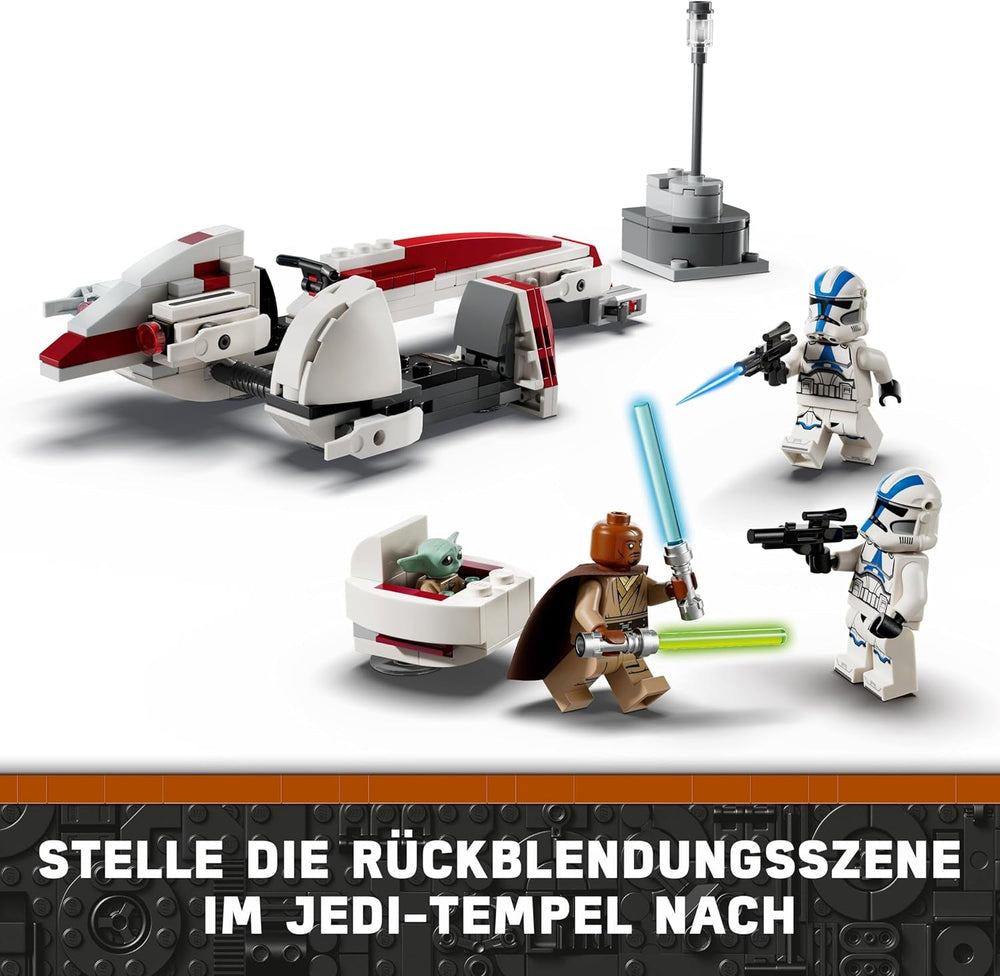 LEGO Star Wars Escape With The BARC Speeder, the Mandalorian Set, Toy Bike With Sidecar, Includes The Figures Kelleran Beq And Grogu, Gift For Boys And Girls From 8 Years 75378 Construction Sets Beuche den LEGO-Store