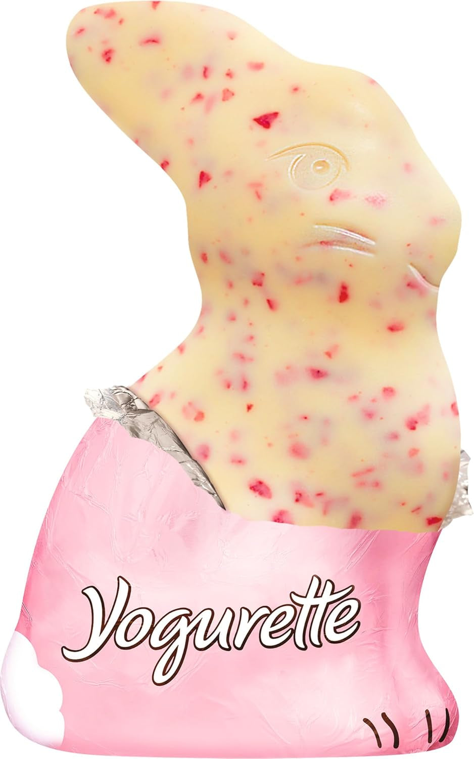 Easter Bunny with Yogurt 75g – Chocolate Bunny for Easter – White Chocolate with Yogurt and Fruity Strawberry Chips – Chocolate Bunny for Easter and Easter Basket – Chocolate Gift – Easter Gift