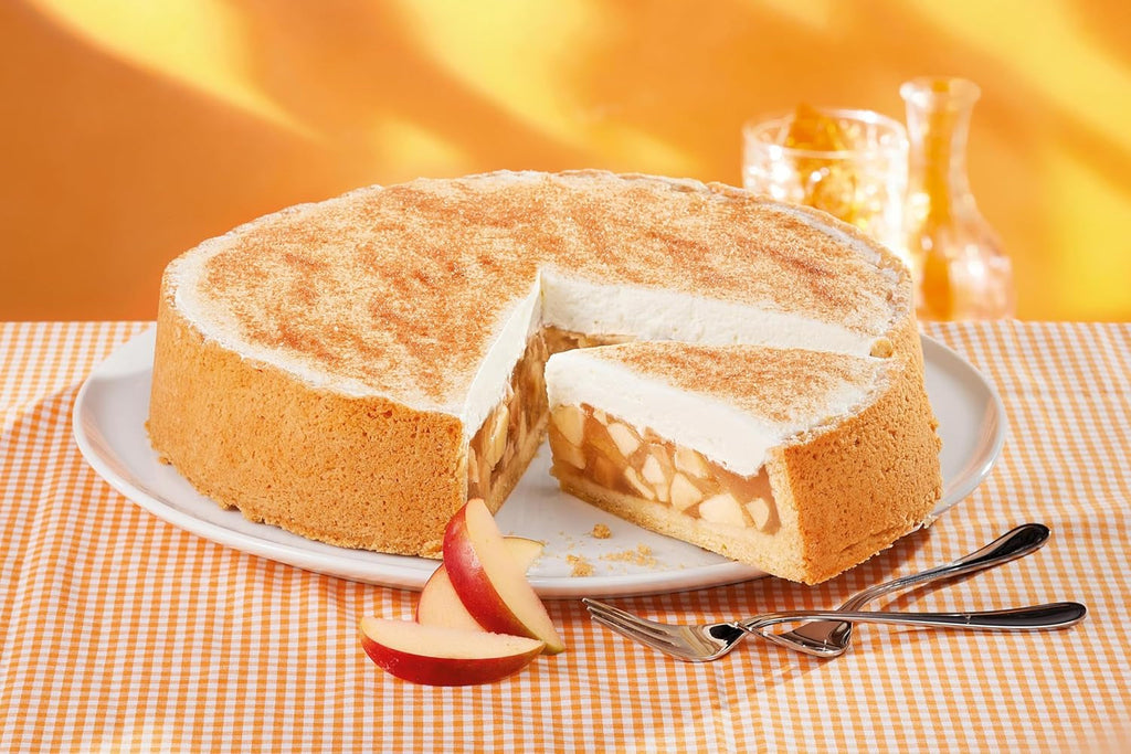 RUF Apfeltorte, Backmischung Für Eine Apfel-Torte Mit Sahne-Creme Und Zimt-Zucker, Apfel-Zimt-Torte, Vegan Naty Shop
