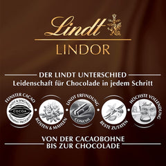 Lindt Chocolate Dark Chocolate Sticks LINDOR | 24 chocolate bars x 37g | With a smooth, melt-in-your-mouth dark chocolate filling with 60% cocoa | Gift of chocolate | Gift of chocolate | Bulk package